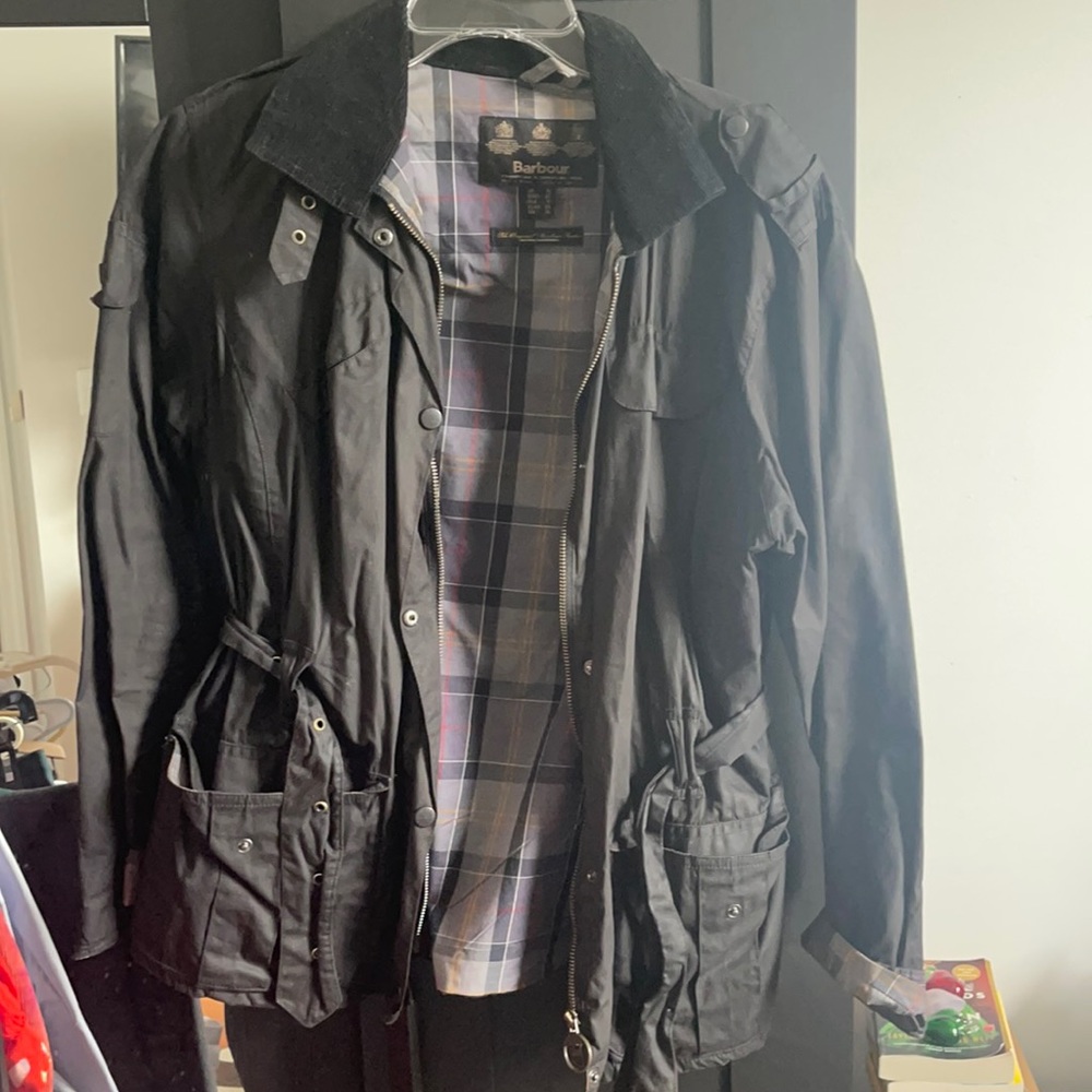 Black Barbour jacket
